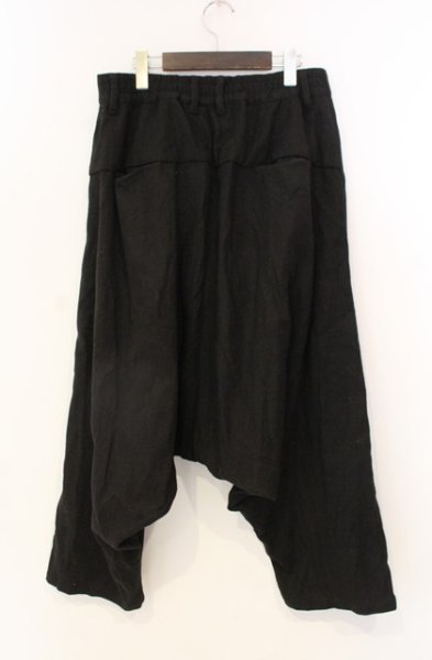 画像3: NO ID. BLACK / ストレッチシャギーサルエルトラウザーズパンツ 3 ブラック T-25-11-22-022-NO-pa-YM-ZT (3)