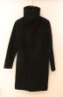 画像1: CIVARIZE / Usherメルトンハイカラーコート 46 ブラック T-25-11-22-024-CI-ou-YM-ZT (1)