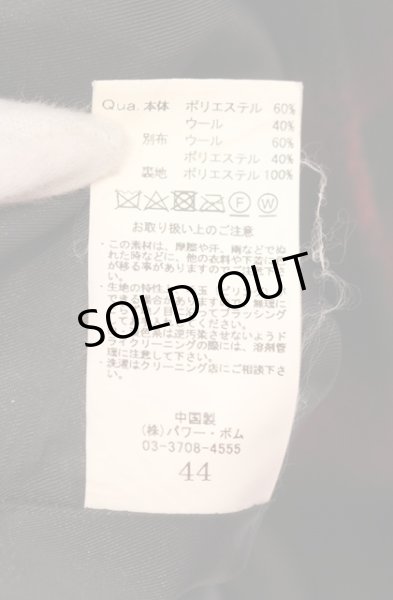 画像4: CIVARIZE / バイカラーメルトントレンチコート 44 ブラックｘレッド T-25-11-22-026-CI-ou-YM-ZT (4)