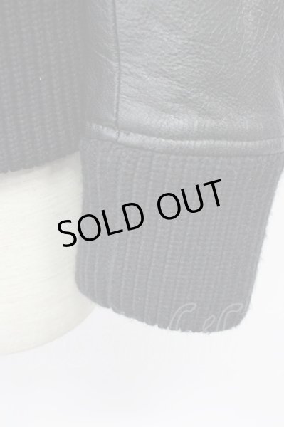 画像6: yasuyuki ishii / Luv Maison コラボ　ゴートレザースタンドネックブルゾン M ブラック T-25-11-28-014-ya-ou-YM-ZT-ML038 (6)