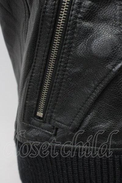 画像8: yasuyuki ishii / Luv Maison コラボ　ゴートレザースタンドネックブルゾン M ブラック T-25-11-28-014-ya-ou-YM-ZT-ML038 (8)