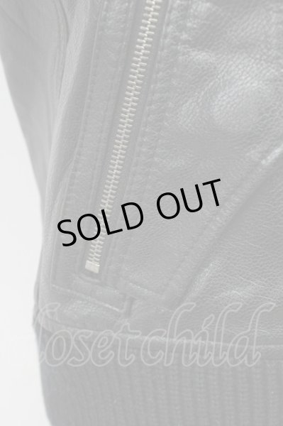 画像8: yasuyuki ishii / Luv Maison コラボ　ゴートレザースタンドネックブルゾン M ブラック T-25-11-28-014-ya-ou-YM-ZT-ML038 (8)