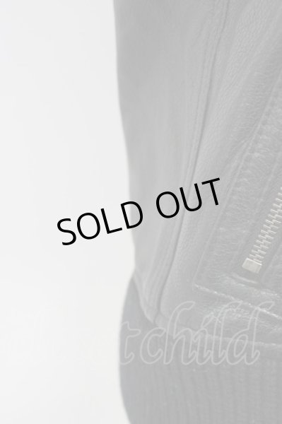 画像9: yasuyuki ishii / Luv Maison コラボ　ゴートレザースタンドネックブルゾン M ブラック T-25-11-28-014-ya-ou-YM-ZT-ML038 (9)