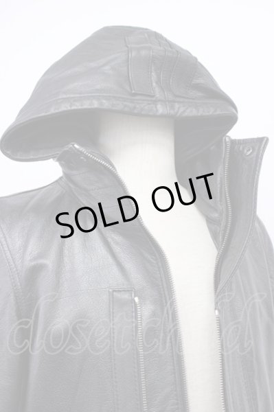 画像10: yasuyuki ishii / Luv Maison コラボ　ゴートレザースタンドネックブルゾン M ブラック T-25-11-28-014-ya-ou-YM-ZT-ML038 (10)