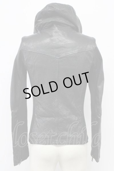 画像2: BUFFALO BOBS / WESTERNレザーパーカー 1 ブラック T-25-11-28-016-BU-ja-YM-ZT (2)