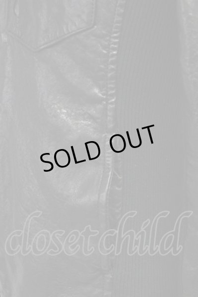 画像4: BUFFALO BOBS / WESTERNレザーパーカー 1 ブラック T-25-11-28-016-BU-ja-YM-ZT (4)