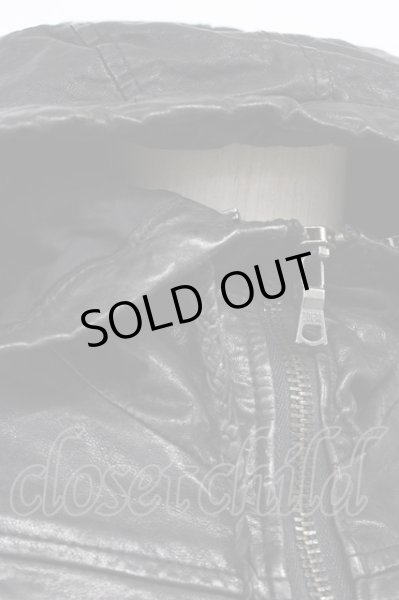 画像6: BUFFALO BOBS / WESTERNレザーパーカー 1 ブラック T-25-11-28-016-BU-ja-YM-ZT (6)