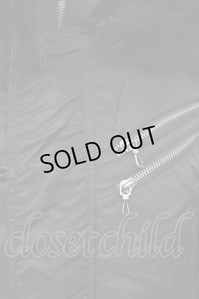 画像5: FUGA / DIAMOND DUST バイカラーN-2Bジャケット 44 ブラック T-25-11-28-017-FU-ou-YM-ZT (5)