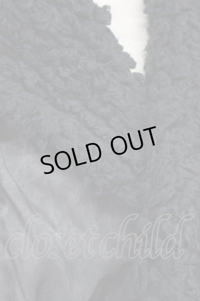 画像8: KMRii / Print Boa Hoodie Leather ブルゾン 1 ブラックｘグレー T-25-11-28-018-KM-ou-YM-ZT (8)