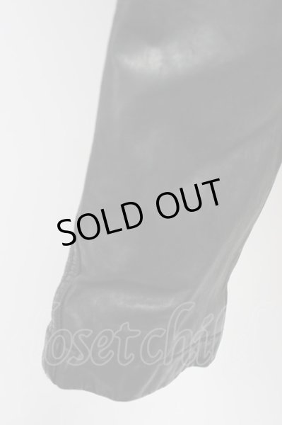 画像9: KMRii / Print Boa Hoodie Leather ブルゾン 1 ブラックｘグレー T-25-11-28-018-KM-ou-YM-ZT (9)