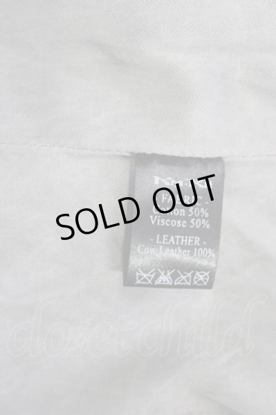 画像13: KMRii / Print Boa Hoodie Leather ブルゾン 1 ブラックｘグレー T-25-11-28-018-KM-ou-YM-ZT (13)