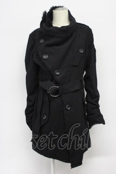 画像1: BUFFALO BOBS / ドロップドクターコート 1 ブラック T-25-11-28-019-BU-ou-YM-ZT-M015 (1)