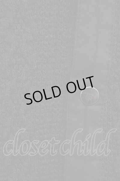 画像4: TORNADO MART / 立体編みスタンドネックニットカーディガン  ブラック T-25-11-28-004-TO-to-YM-ZT253 (4)