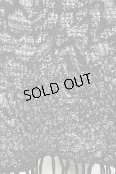 画像2: TORNADO MART / アニマルジャガードナローマフラー  ブラックｘシルバー T-25-11-28-021-TO-0-YM-ZT (2)