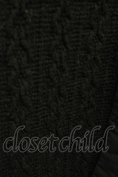 画像6: TORNADO MART / 立体編みスタンドネックニットカーディガン  ブラック T-25-11-28-004-TO-to-YM-ZT253 (6)