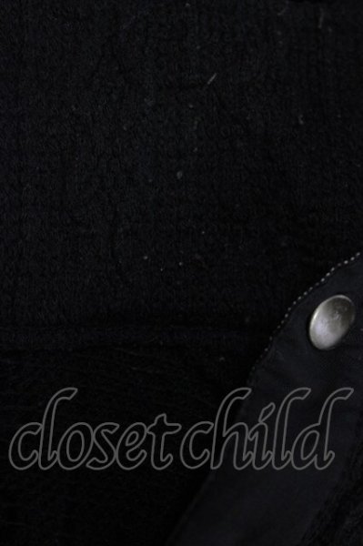 画像7: TORNADO MART / 立体編みスタンドネックニットカーディガン  ブラック T-25-11-28-004-TO-to-YM-ZT253 (7)