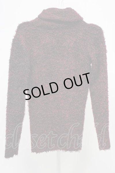 画像2: CIVARIZE / Creed 2wayフェザーヤーンZIPタートルニットソー 44 レッド T-25-11-28-002-CI-to-YM-ZT253 (2)