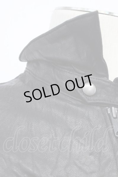 画像5: BUFFALO BOBS / THE THIRD オイルゴートレザージャケット 2 ブラック T-25-11-28-008-BU-ja-YM-ZT (5)