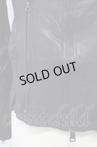 画像6: BUFFALO BOBS / THE THIRD オイルゴートレザージャケット 2 ブラック T-25-11-28-008-BU-ja-YM-ZT (6)