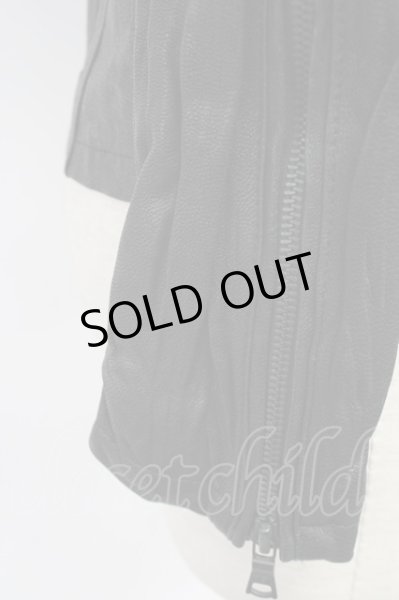 画像8: BUFFALO BOBS / THE THIRD オイルゴートレザージャケット 2 ブラック T-25-11-28-008-BU-ja-YM-ZT (8)