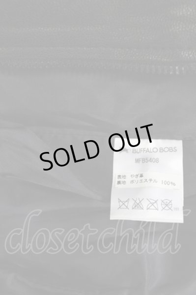 画像10: BUFFALO BOBS / THE THIRD オイルゴートレザージャケット 2 ブラック T-25-11-28-008-BU-ja-YM-ZT (10)