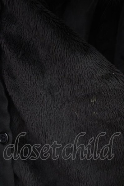 画像11: FUGA / チャイニーズラクーンファーライダースミリタリーコート 44 ブラック T-25-11-28-009-FU-ou-YM-ZT-M015 (11)