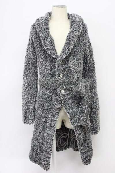 画像1: BUFFALO BOBS / CARIBOU(カリブー)ラビットタッチロングカーディガン F グレー T-25-11-28-010-BU-ou-YM-ZT-M015 (1)