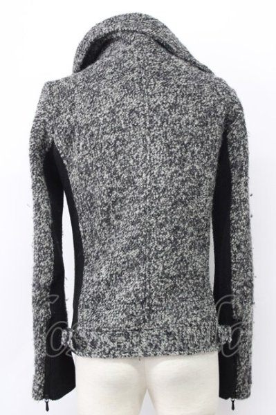 画像2: BUFFALO BOBS / アシンメトリックライダースジャケット 1 グレー T-25-11-28-011-BU-ou-YM-ZT-M015 (2)