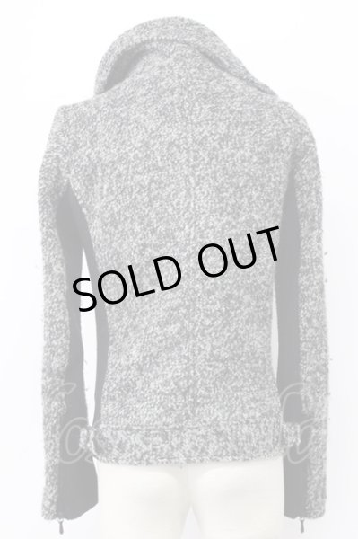 画像2: BUFFALO BOBS / アシンメトリックライダースジャケット 1 グレー T-25-11-28-011-BU-ou-YM-ZT-M015 (2)