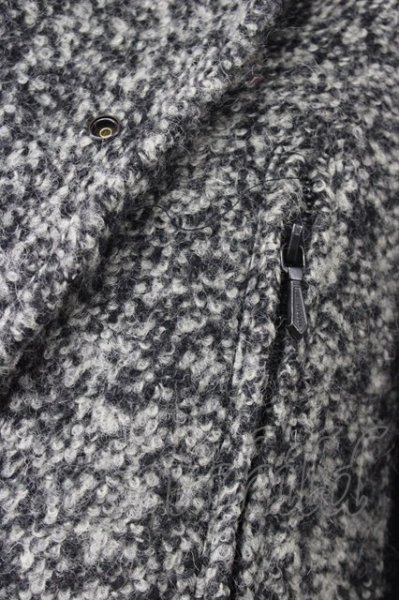 画像5: BUFFALO BOBS / アシンメトリックライダースジャケット 1 グレー T-25-11-28-011-BU-ou-YM-ZT-M015 (5)