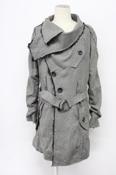 画像1: BUFFALO BOBS / ドロップドクターコート 1 グレー T-25-11-28-012-BU-ou-YM-ZT-M015 (1)