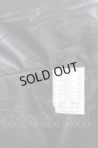 画像9: roar / ジャガード切り替えファー付きシンサレートコート 2（レディース） ブラック T-25-12-01-014-ro-ou-YM-ZT (9)