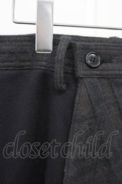 画像3: SHARE SPIRIT / アルパカウールコンビネーションサルエルパンツ M ネイビーｘｘグレー T-25-12-01-017-SH-pa-YM-ZT (3)