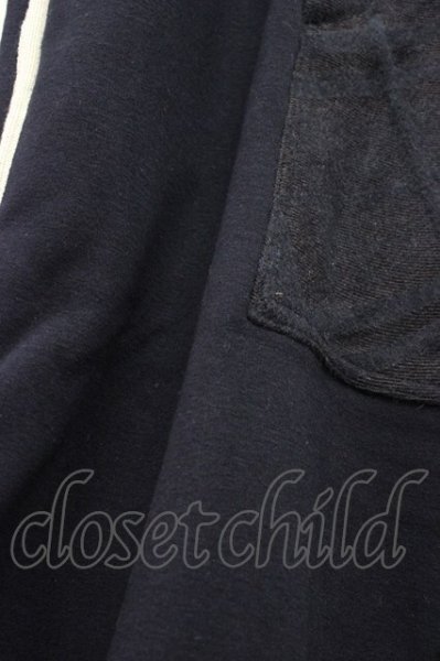 画像4: SHARE SPIRIT / アルパカウールコンビネーションサルエルパンツ M ネイビーｘｘグレー T-25-12-01-017-SH-pa-YM-ZT (4)