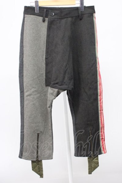 画像1: SHARE SPIRIT / コンビネーションサイドラインサルエルパンツ M チャコール T-25-12-01-018-SH-pa-YM-ZT (1)