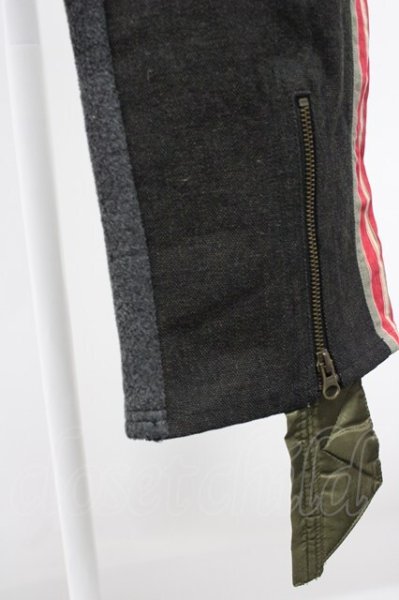 画像5: SHARE SPIRIT / コンビネーションサイドラインサルエルパンツ M チャコール T-25-12-01-018-SH-pa-YM-ZT (5)