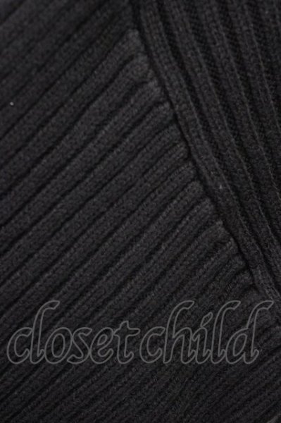 画像7: NOVESSEL / セーフティーピンニットプルオーバー  ブラック T-25-12-01-003-0-to-YM-ZT (7)