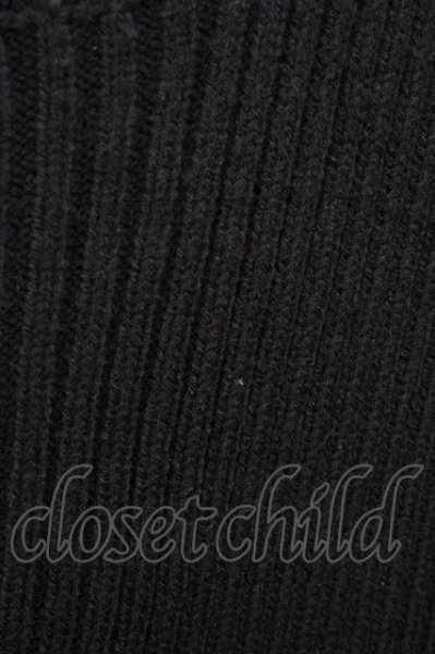 画像8: NOVESSEL / セーフティーピンニットプルオーバー  ブラック T-25-12-01-003-0-to-YM-ZT (8)