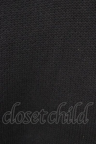 画像5: NIL DUE / NIL UN TOKYO / EMBROIDERY KNIT HOODIE パーカー F ブラック T-25-12-01-004-NI-ja-YM-ZT (5)