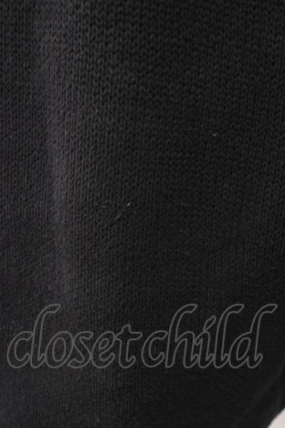 画像6: NIL DUE / NIL UN TOKYO / EMBROIDERY KNIT HOODIE パーカー F ブラック T-25-12-01-004-NI-ja-YM-ZT (6)