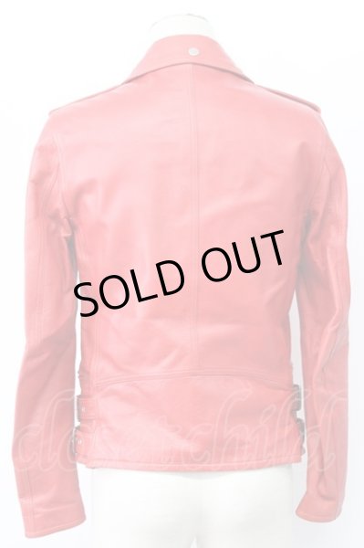 画像2: Moonage Devilment / カウレザーダブルライダースジャケット 44 レッド T-25-12-01-005-Mo-ou-YM-ZT-ML020 (2)