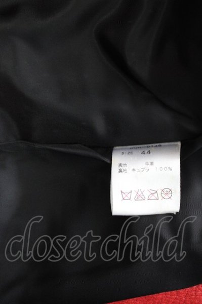 画像9: Moonage Devilment / カウレザーダブルライダースジャケット 44 レッド T-25-12-01-005-Mo-ou-YM-ZT (9)