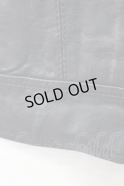 画像7: FUGA / カウハイドスタンドネックシングルライダースジャケット 44 ブラック T-25-12-01-009-FU-ja-YM-ZT-ML015 (7)