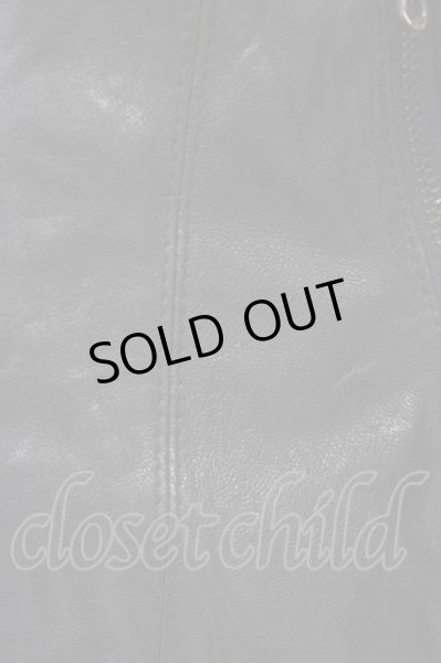 画像8: FUGA / カウハイドスタンドネックシングルライダースジャケット 44 ブラック T-25-12-01-009-FU-ja-YM-ZT-ML015 (8)