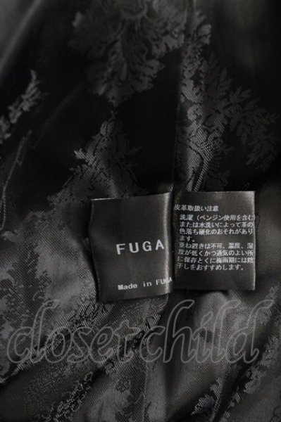 画像9: FUGA / カウハイドスタンドネックシングルライダースジャケット 44 ブラック T-25-12-01-009-FU-ja-YM-ZT (9)
