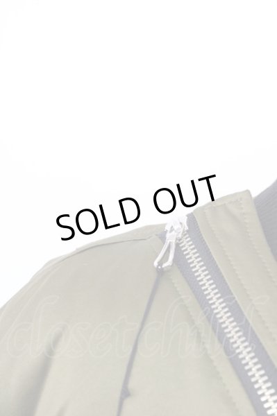 画像5: Moonage Devilment / アシンメトリーオーバーMA-1 LONG 46 カーキ T-25-12-01-010-Mo-ou-YM-ZT-M109 (5)