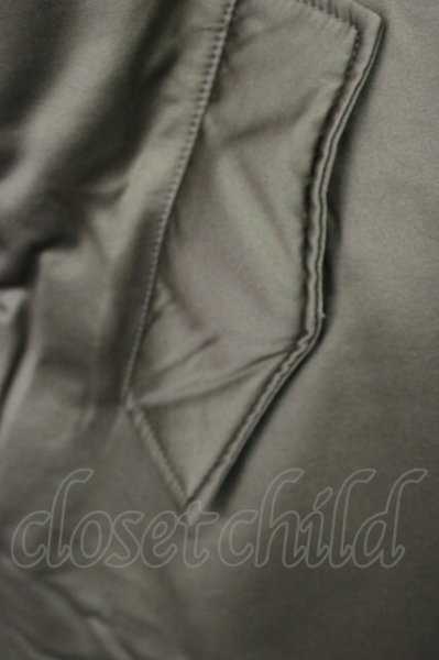 画像7: Moonage Devilment / アシンメトリーオーバーMA-1 LONG 46 カーキ T-25-12-01-010-Mo-ou-YM-ZT (7)