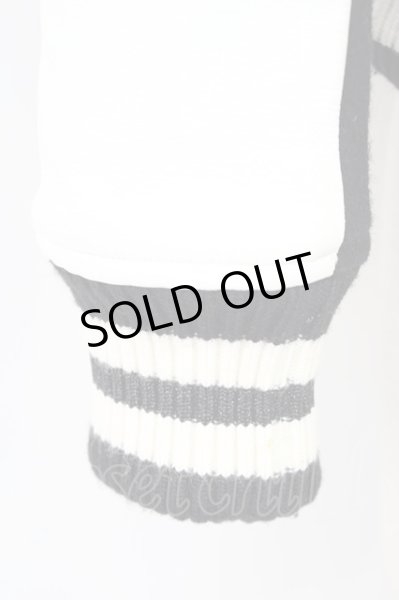 画像6: Roen / レザーコンビスワロフスキースタジャン 44 ブラックｘホワイト T-25-12-01-011-Ro-ou-YM-ZT-ML015 (6)