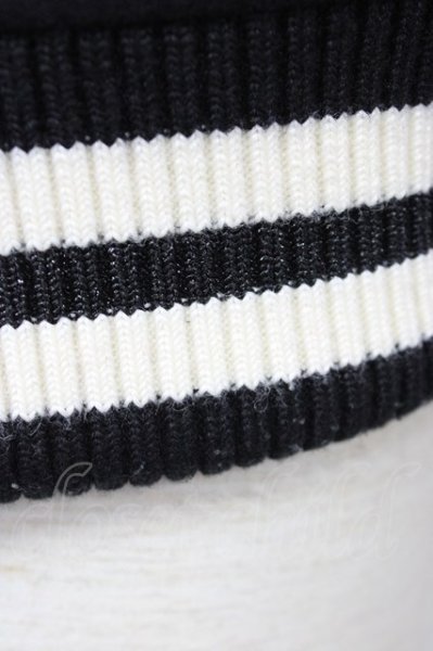 画像7: Roen / レザーコンビスワロフスキースタジャン 44 ブラックｘホワイト T-25-12-01-011-Ro-ou-YM-ZT (7)