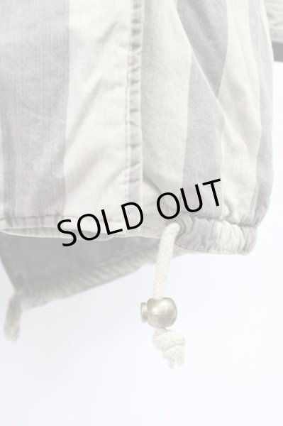 画像7: SHARE SPIRIT / ストライプモッズコート 36（レディース） グレーｘライトグレー T-25-12-01-012-SH-ou-YM-ZT-M109 (7)